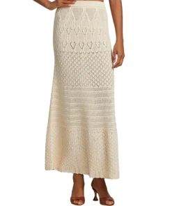 Ba & Sh Jena Cotton Knit Midi-Skirt