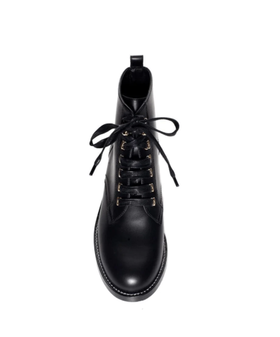 Salvatore Ferragamo Trieste Lace Up Booties, Black