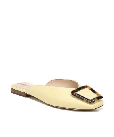 Sam Edelman Lavina Buckle Mule In Yellow