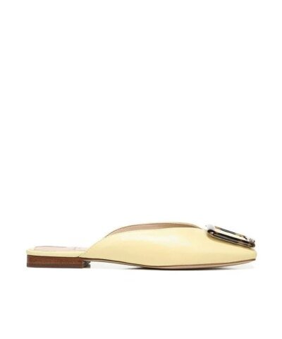 Sam Edelman Lavina Buckle Mule In Yellow