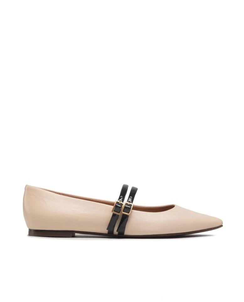 Tory Burch 2 Band 5mm Pointy Toe Flats
