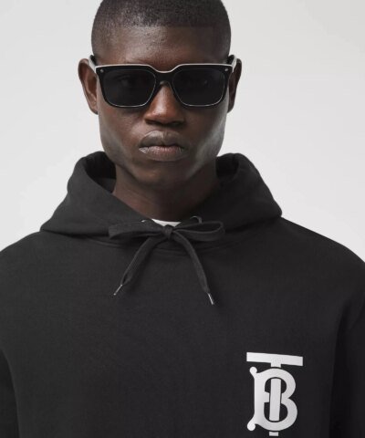 Burberry Men's Monogram Motif Cotton Hoodie