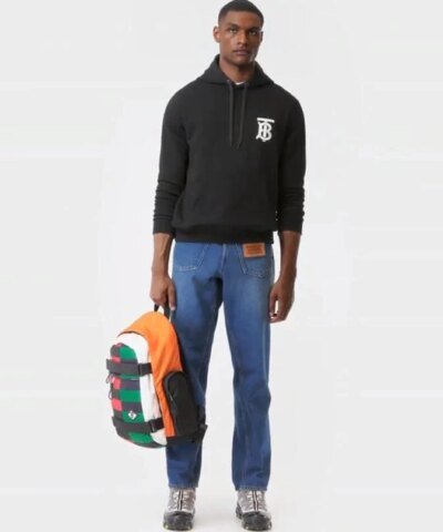 Burberry Men's Monogram Motif Cotton Hoodie