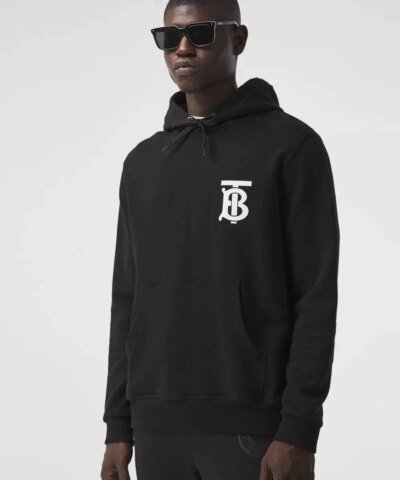 Burberry Men's Monogram Motif Cotton Hoodie