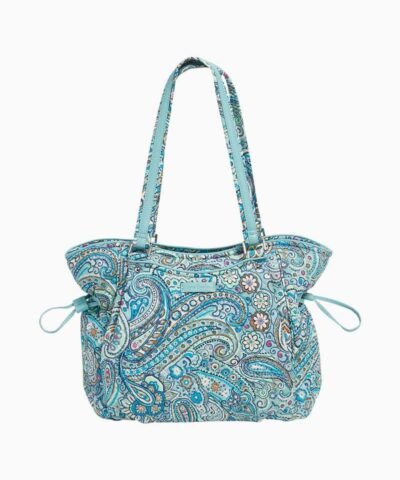 Vera Bradley Iconic Glenna Satchel in Daisy Dot Paisley