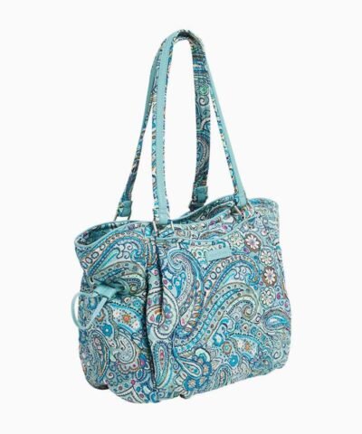 Vera Bradley Iconic Glenna Satchel in Daisy Dot Paisley