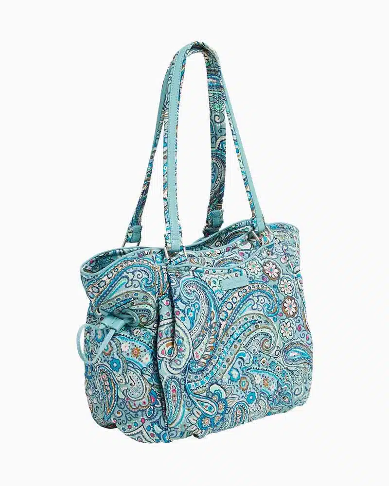 Vera Bradley Iconic Glenna Satchel in Daisy Dot Paisley