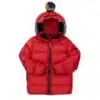 Ai Riders Kids' Water Repellent Nylon Down Jacket In Red