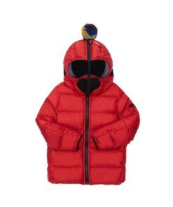 Ai Riders Kids' Water Repellent Nylon Down Jacket In Red