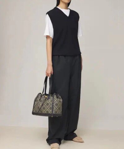 Tory Burch T Monogram Jacquard Small Tote Bag