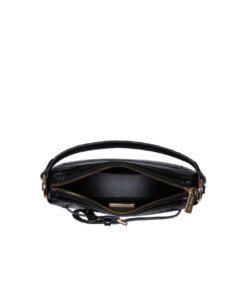 Michael Kors Emilia Croc Embossed Half Moon Crossbody