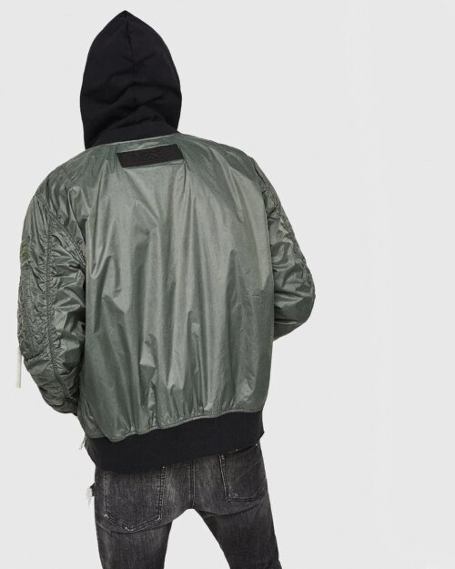 Diesel J-TOSHIO Bomber Jacket With Large Zipped Pockets