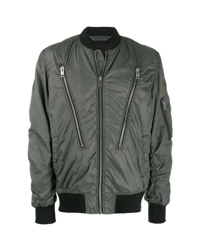 Diesel J-TOSHIO Bomber Jacket With Large Zipped Pockets