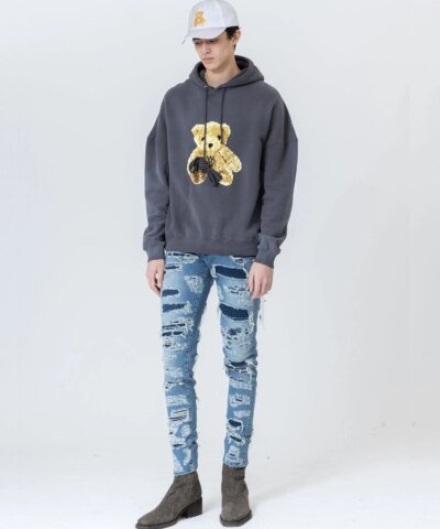 We11done Embroidered Teddy Hoodie