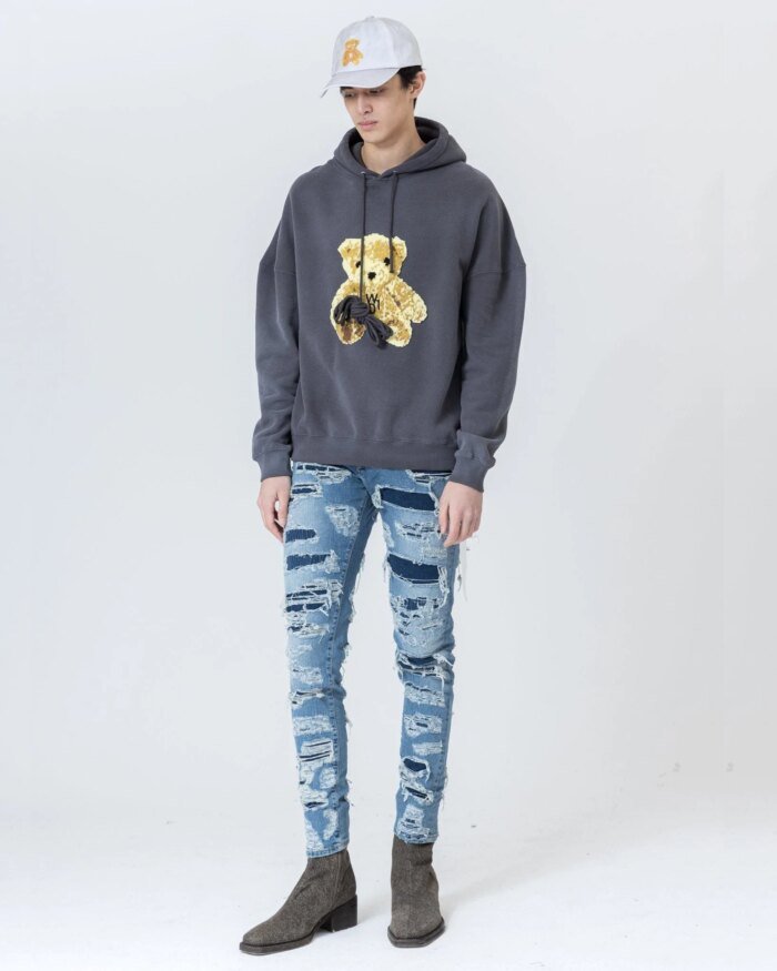 We11done Embroidered Teddy Hoodie