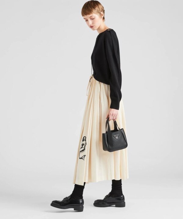 Prada Flou Black Tote Bag