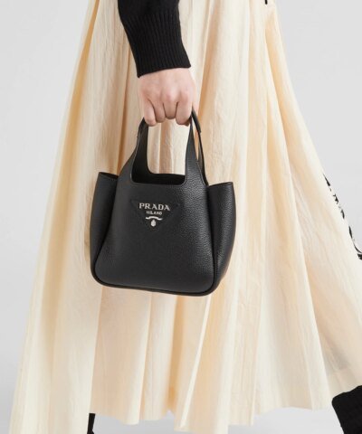 Prada Flou Black Tote Bag