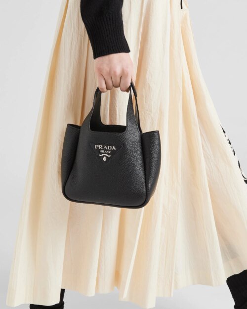 Prada Flou Black Tote Bag