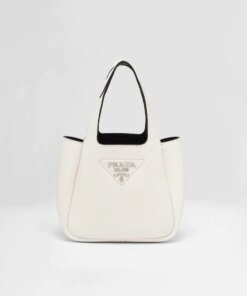 Prada Flou White Tote Bag