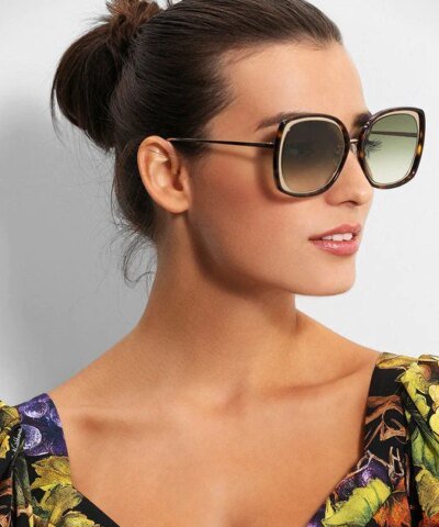 Alexander McQueen AM0151S 003 Gold Sunglasses