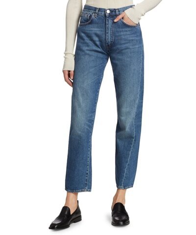 Totême Original Blue High-Rise Straight-Leg Jeans