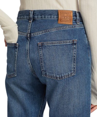 Totême Original Blue High-Rise Straight-Leg Jeans