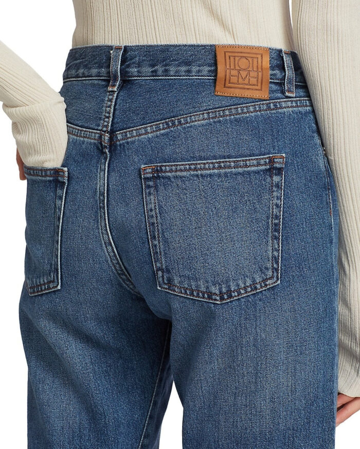 Totême Original Blue High-Rise Straight-Leg Jeans