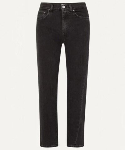 Totême Original Black High-Rise Straight-Leg Jeans