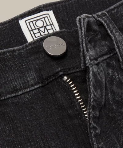 Totême Original Black High-Rise Straight-Leg Jeans