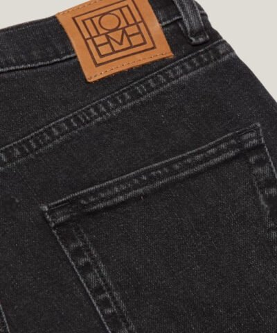 Totême Original Black High-Rise Straight-Leg Jeans