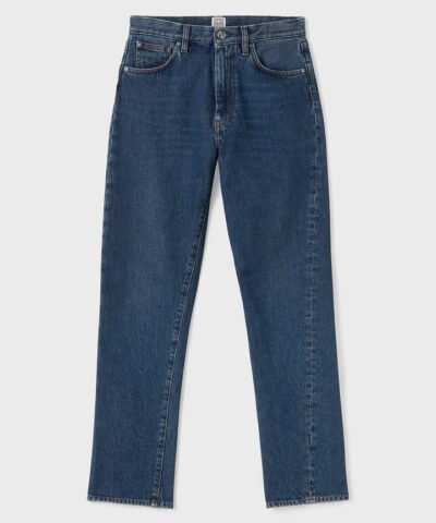 Totême Original Dark Blue High-Rise Straight-Leg Jeans