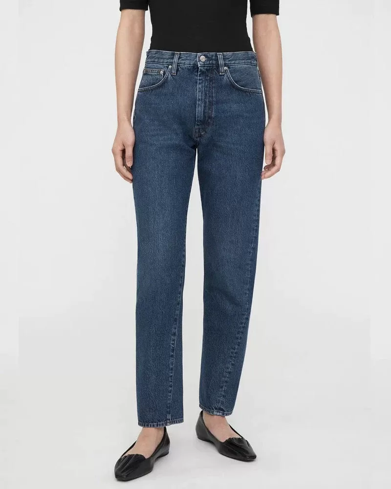 Totême Original Dark Blue High-Rise Straight-Leg Jeans