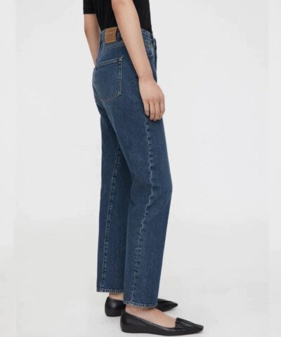 Totême Original Dark Blue High-Rise Straight-Leg Jeans