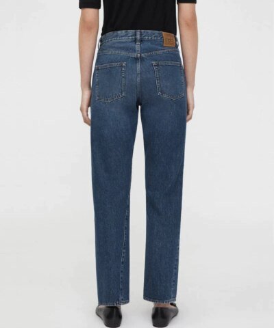Totême Original Dark Blue High-Rise Straight-Leg Jeans
