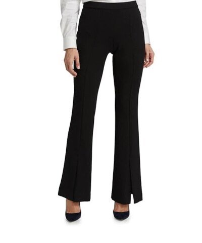 Theory Slit Demitria Pant in Double-Knit Jersey