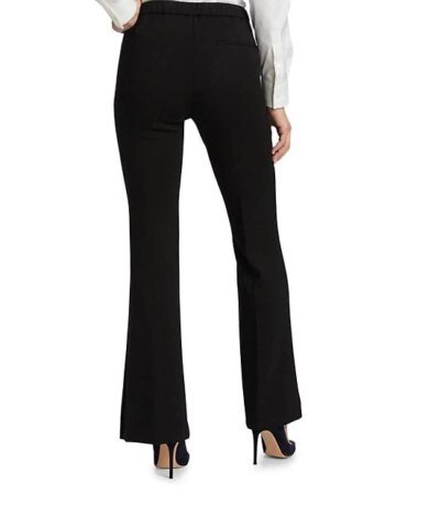 Theory Slit Demitria Pant in Double-Knit Jersey