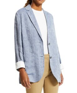Theory Hemp Single-Breasted Jacket