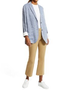 Theory Hemp Single-Breasted Jacket