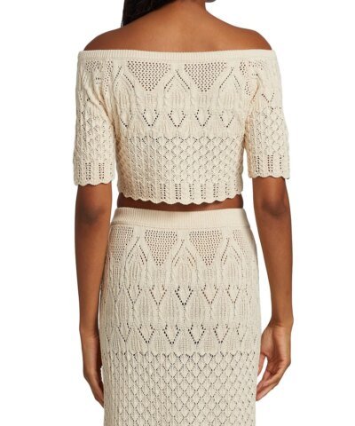 Ba & Sh Jensen Cotton Knit Crop Top