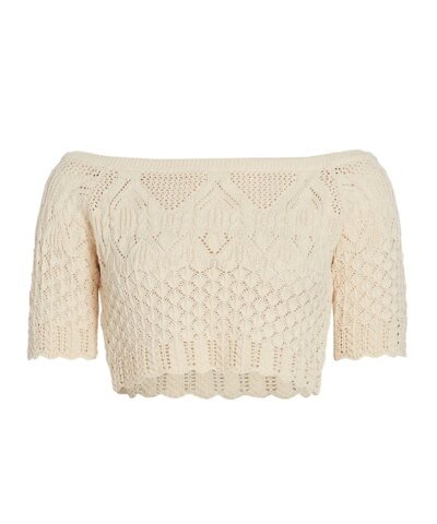 Ba & Sh Jensen Cotton Knit Crop Top
