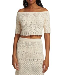 Ba & Sh Jensen Cotton Knit Crop Top