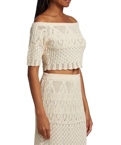 Ba & Sh Jensen Cotton Knit Crop Top