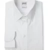 Armani Collezioni Modern Fit Twill Tonal Stripe Dress Shirt, White