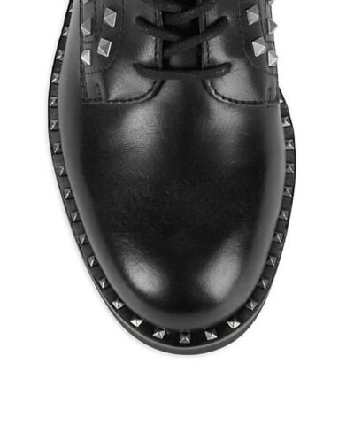 Ash Wolf Studded Leather Combat Boots