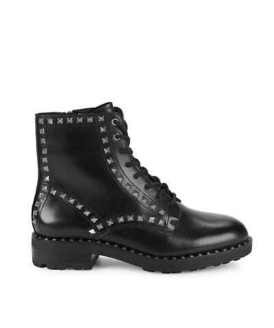 Ash Wolf Studded Leather Combat Boots
