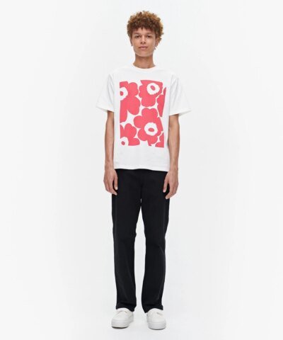 Marimekko Liuske Unikko Placement T-Shirt, Pink