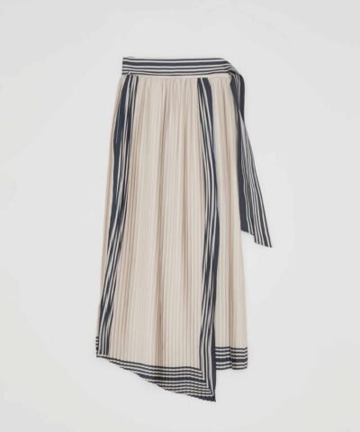 Recto Tie-Waist Pleated Skirt