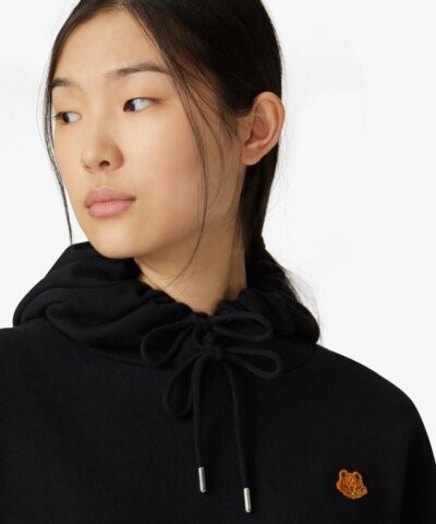 Kenzo Tiger Crest Boxy Hooded Sweatshirt