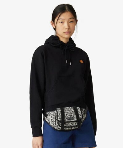 Kenzo Tiger Crest Boxy Hooded Sweatshirt