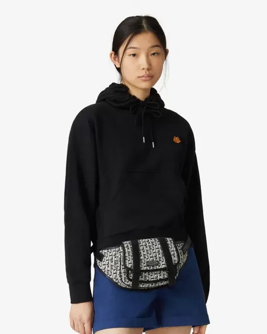 Kenzo Tiger Crest Boxy Hooded Sweatshirt